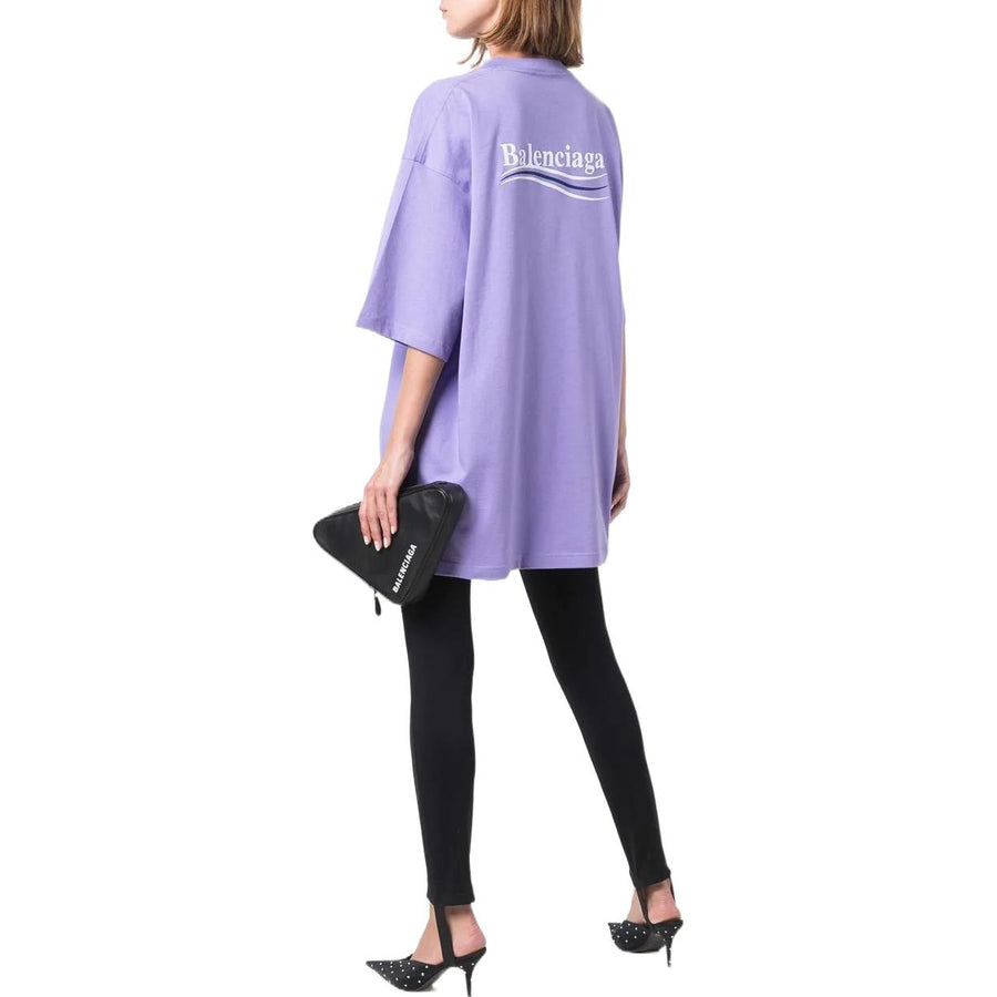 Футболка Balenciaga Political Campaign T-shirt Large Fit 'Purple', фиолетовый — фото 3