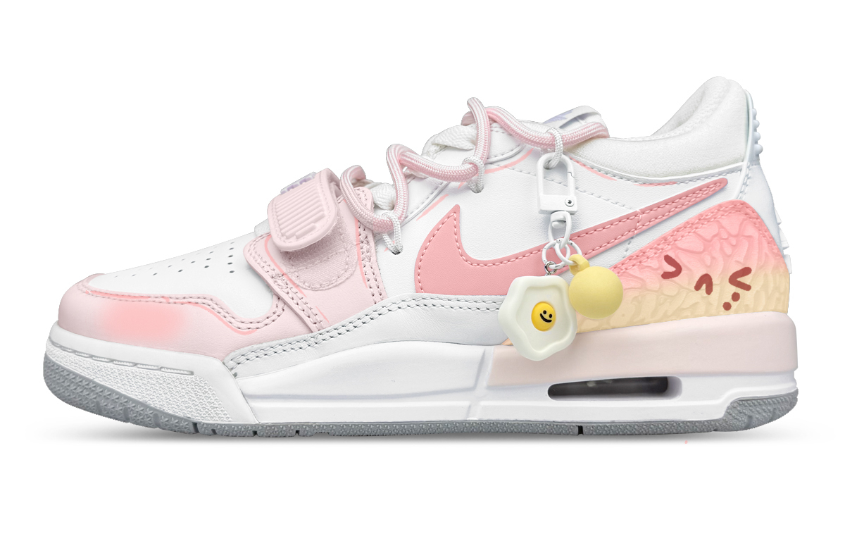 

Legacy 312 Crying Expression мем подушка износостойкие низкие детские баскетбольные кроссовки Jordan, белый/розовый