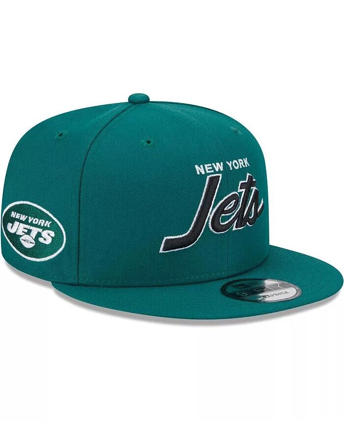 

Мужская зеленая бейсболка New York Jets Main Script 9Fifty Snapback New Era