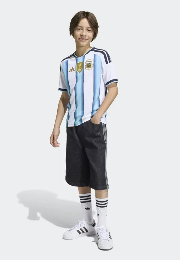 Футболка Adidas Performance Argentina 26 home national team wear, белый ледяной голубой