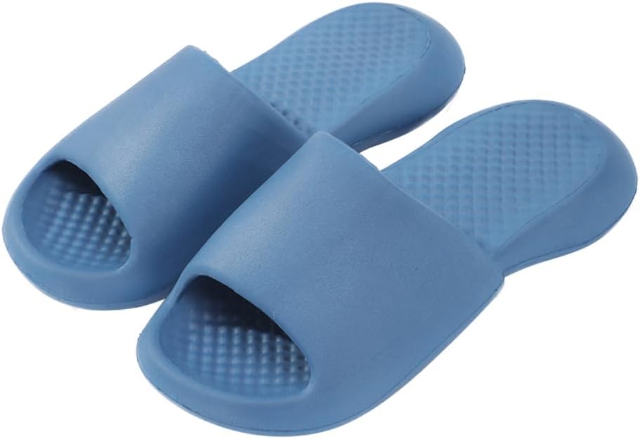 

Мужские легкие домашние тапочки Roxoni, однотонные, спортивно-повседневные, удобные, мягкие и дышащие - быстро сохнущие сандалии, синий