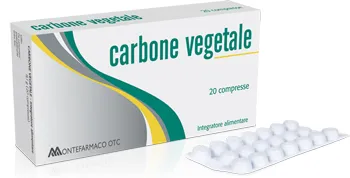 

Растительный уголь 40 таблеток для здоровья кишечника Carbone Vegetale