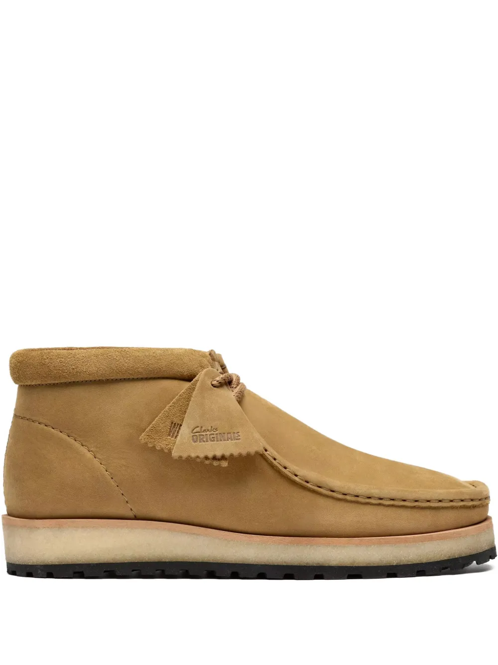 

Замшевые ботинки на шнуровке Clarks Originals, коричневый