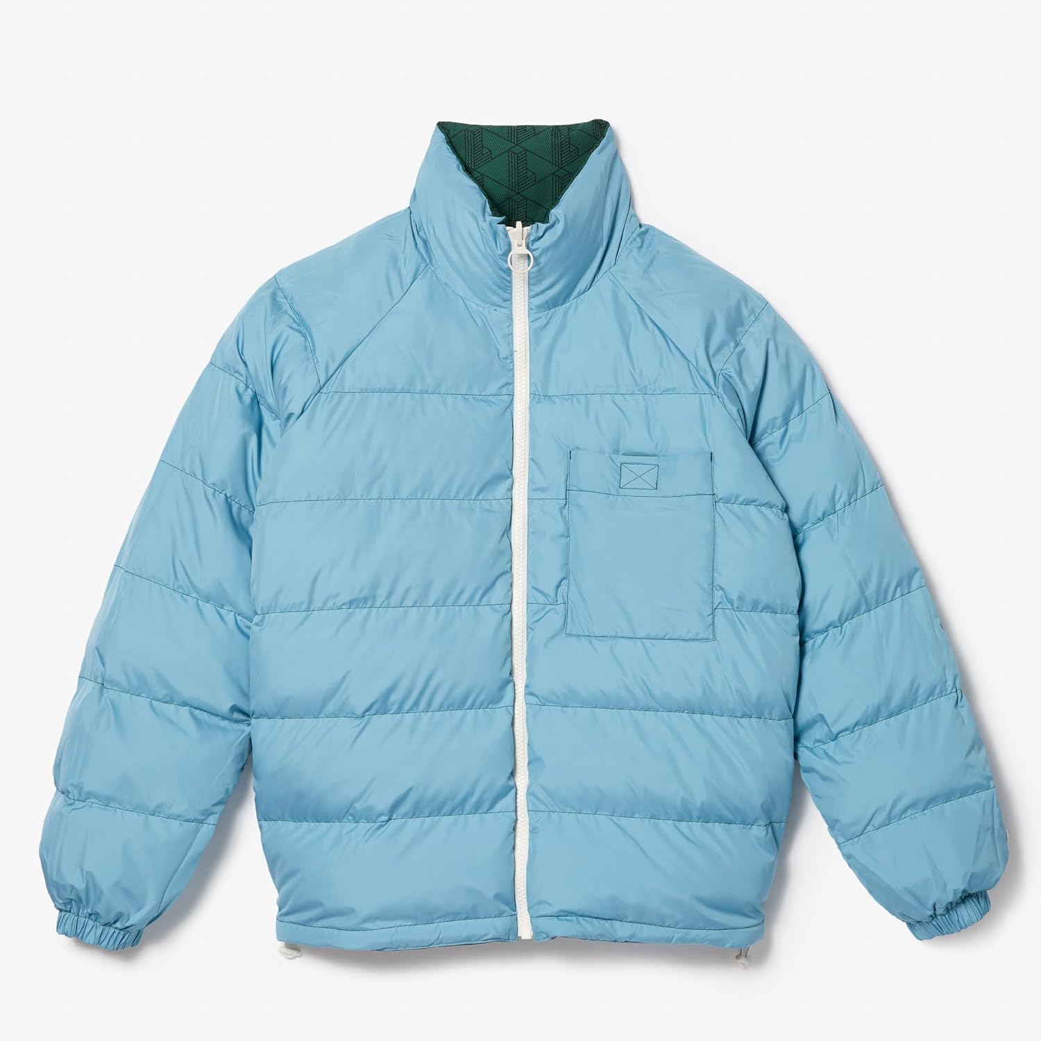 Lacoste мужская Unisex Lacoste водоотталкивающая Reversible куртка, Green/Sinople — фото 2