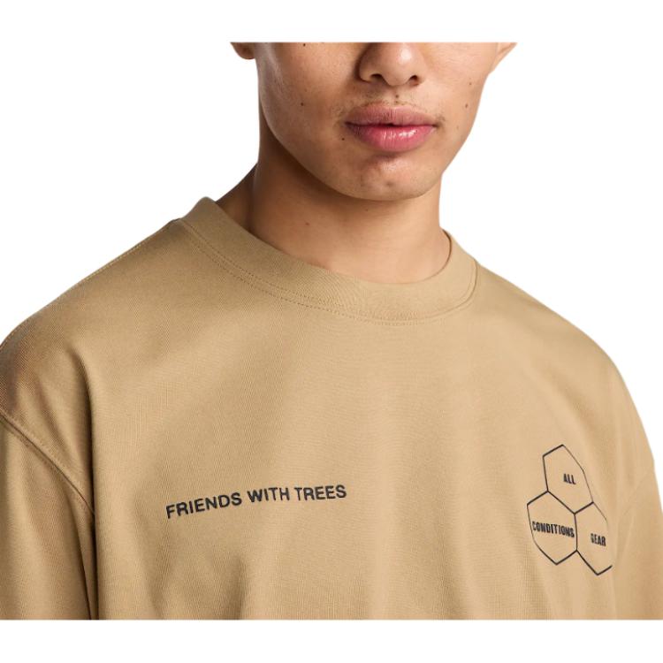 Футболка мужская beige Nike, бежевый — фото 3
