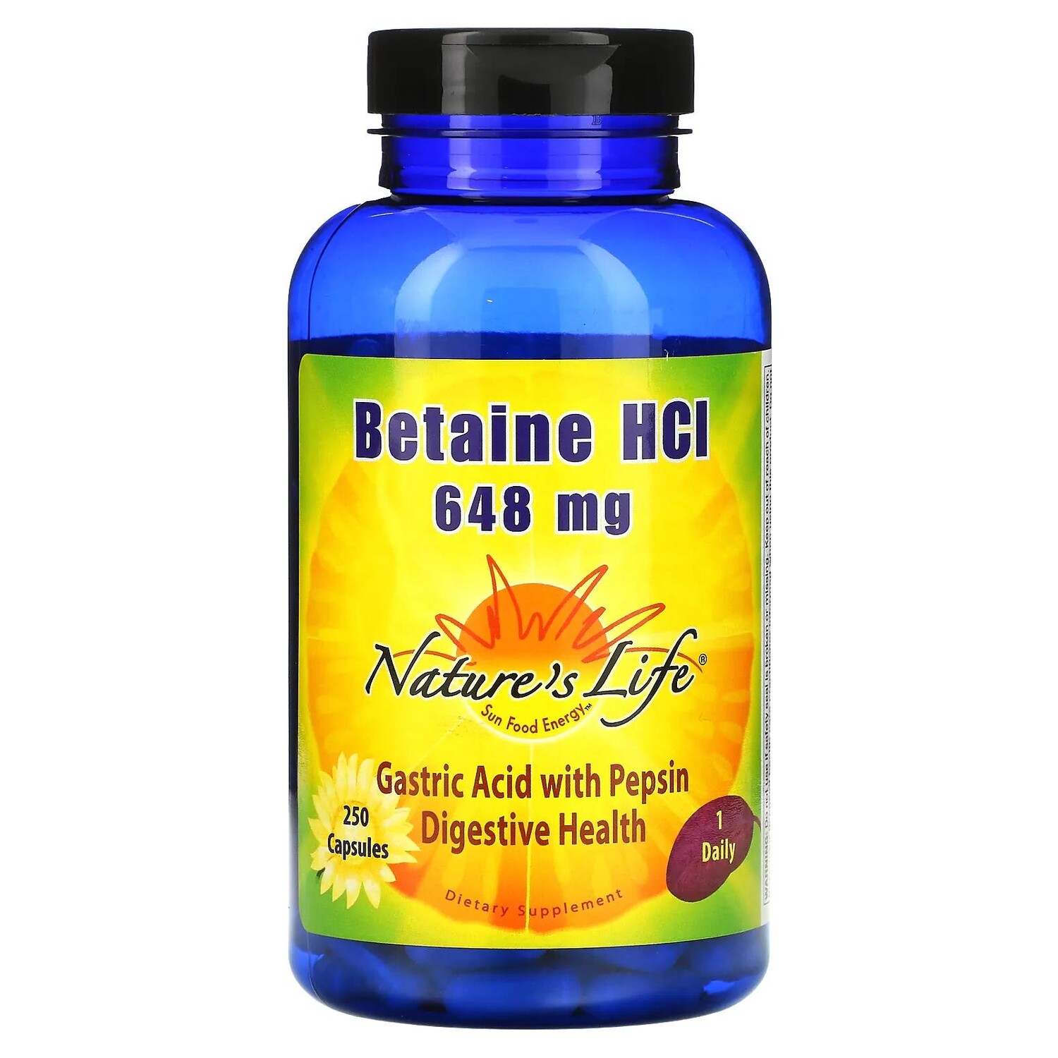 

Nature's Life Бетаин гидрохлорид (Betaine HCl) 648 мг 250 капсул