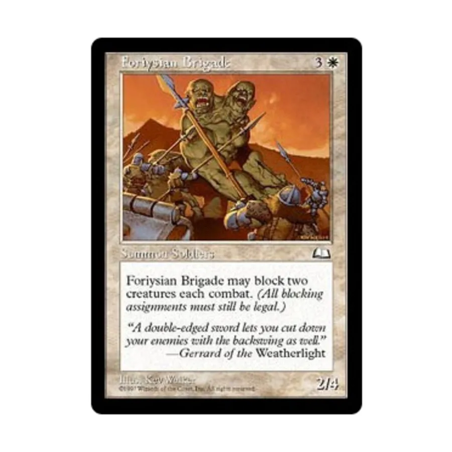 

CCG Форийская бригада (U), MTG - Weatherlight