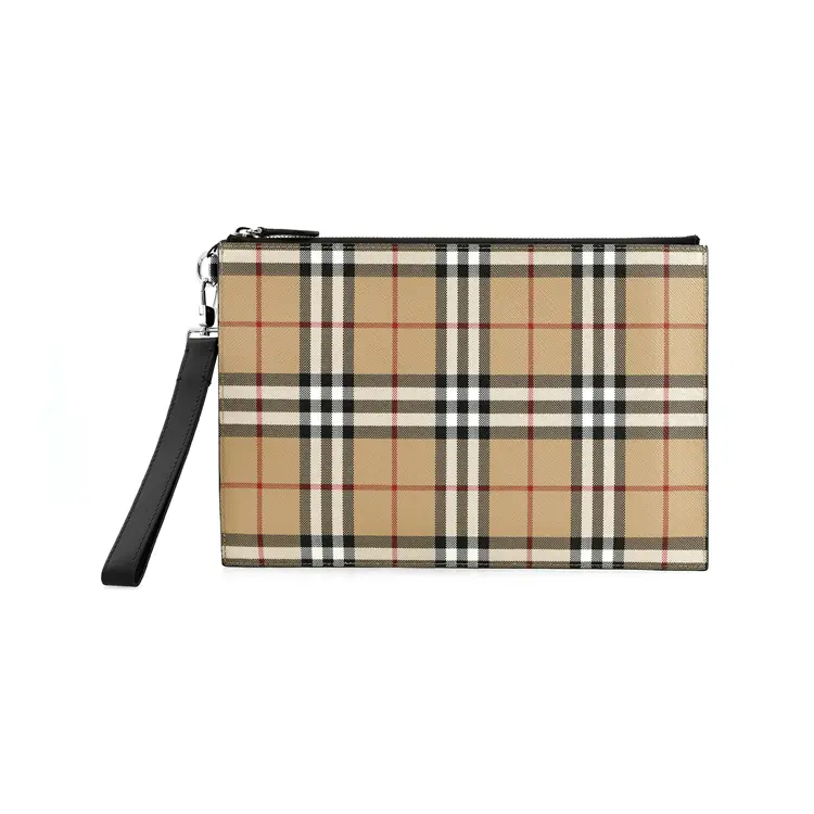 Burberry Винтажная экологичная холщовая сумка клатч — фото 2