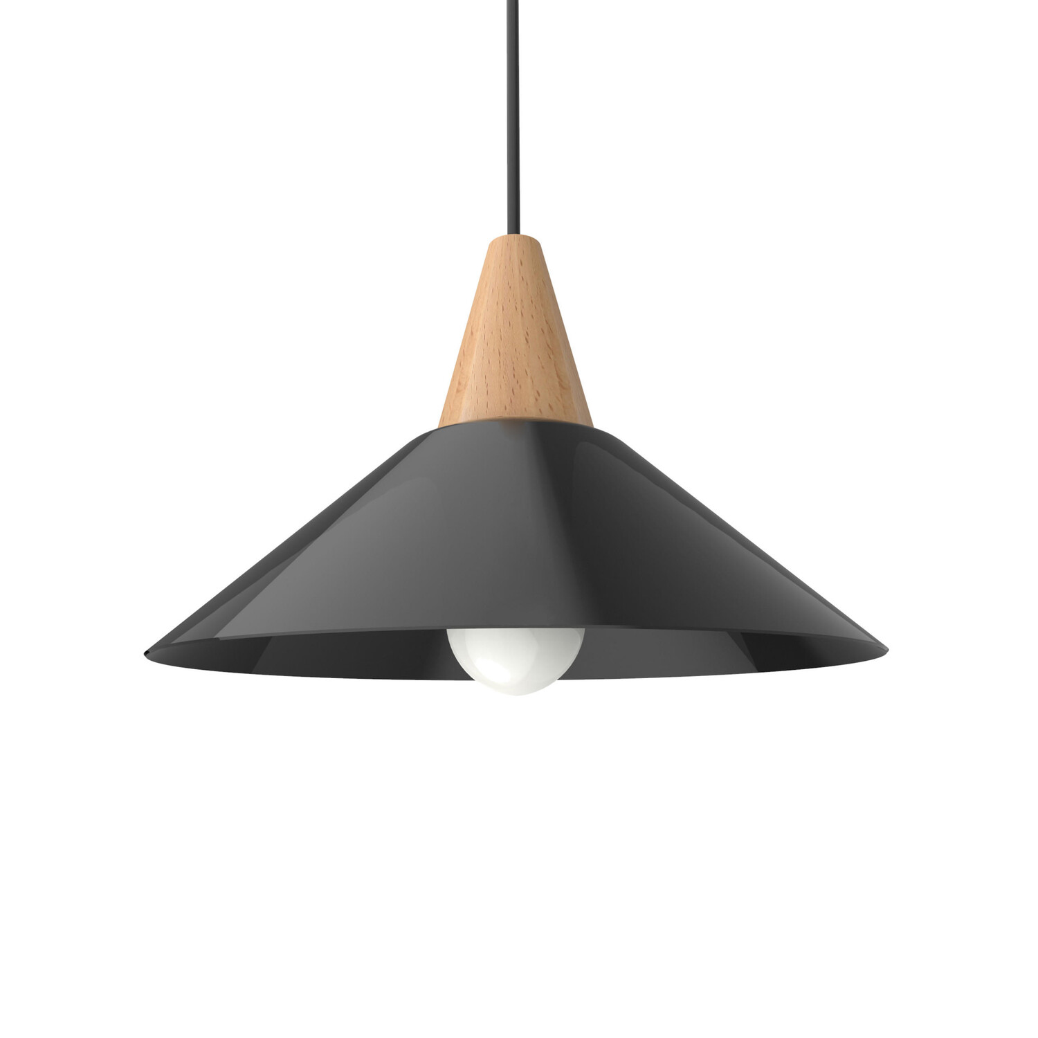 

Подвесной светильник Lumicom, 25x25x16 см, черный глянцевый