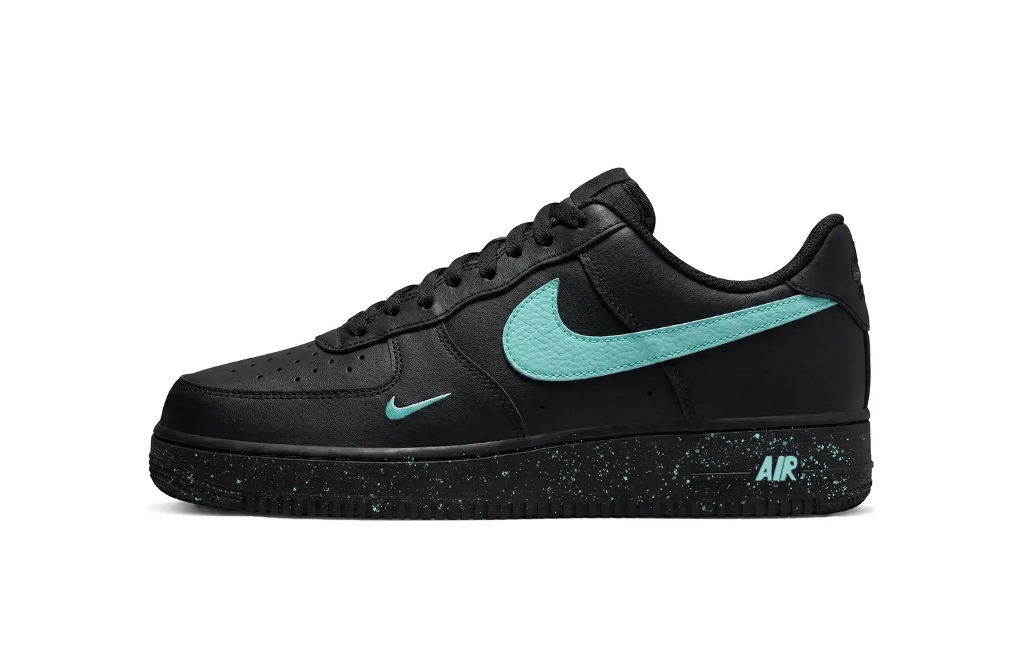 

Nike Air Force 1 Lv8 Green Leather Cushioning, Wear Resistant Low top Skateboard Shoes Men's Black, White