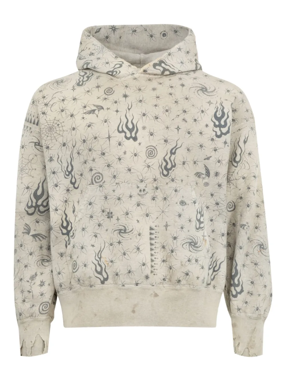 

Худи с эффектом потертости SAINT MXXXXXX, нейтральный