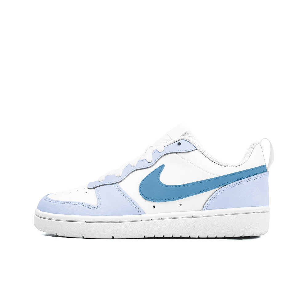 

Кроссовки Nike Court Borough Skateboard Shoes Women's Low-Top White, Синий, Кроссовки Nike Court Borough Skateboard Shoes Women's Low-Top White