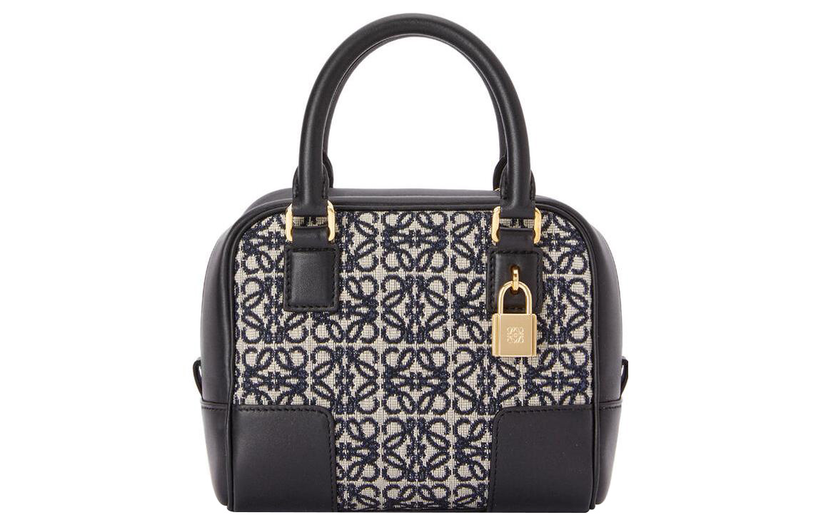 

LOEWE Кожаная сумка амазона мини морской синий черный