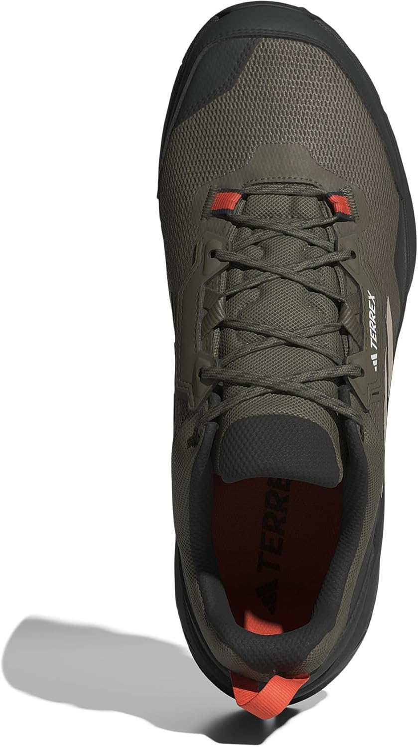 Мужские походные кроссовки Adidas Terrex Ax4, черный/бежевый/оливковый — фото 3