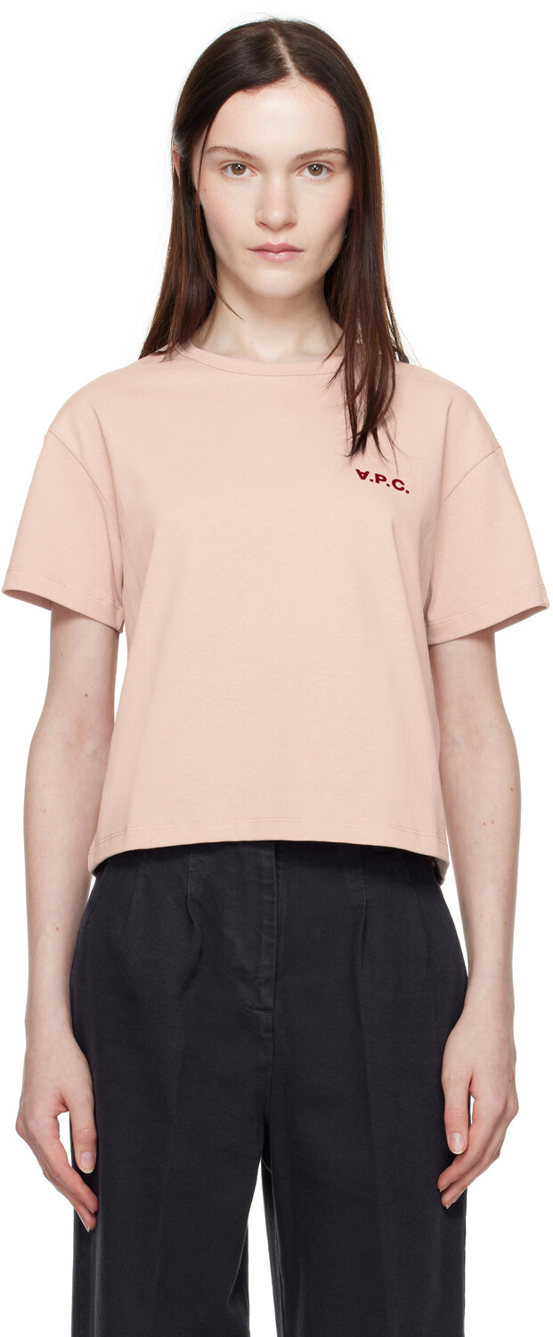 

Розовая футболка Boxy Petit 'VPC' A.P.C.