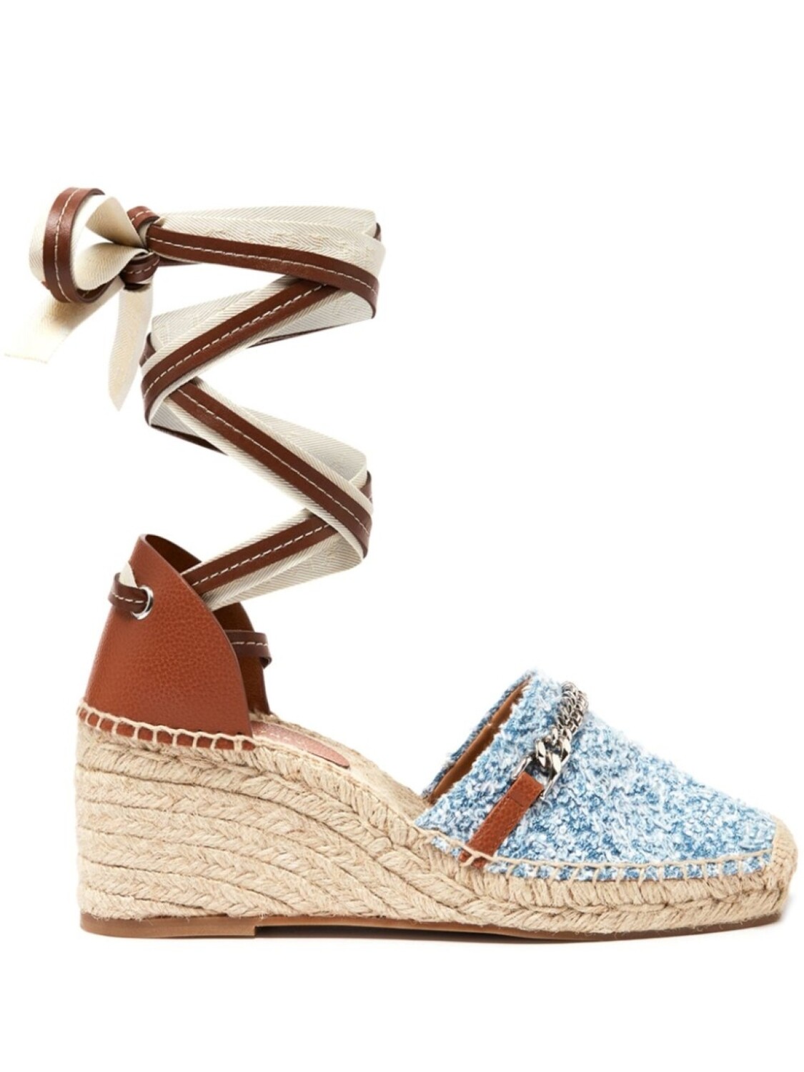 Stella McCartney эспадрильи Gaia Denim Boucle, синий