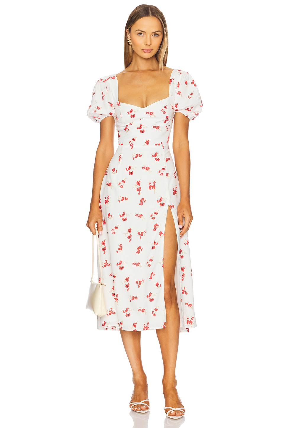 

Платье миди Gillian Bardot, summer white floral