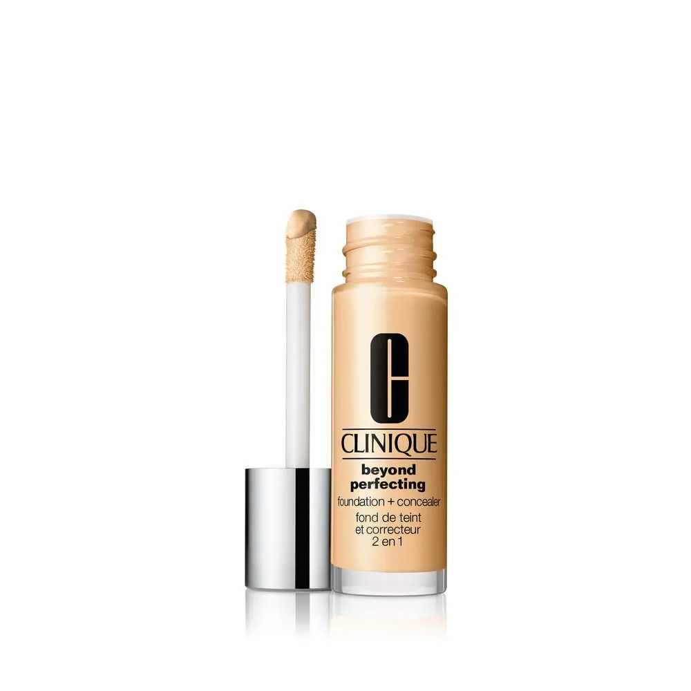 Жидкая тональная основа и консилер Clinique Beyond Perfecting Lightweight для сухой, комбинированной и жирной кожи | Полное покрытие + естественный матовый финиш, AJ Meringue WN 12 - very fair, warm-neutral undertones