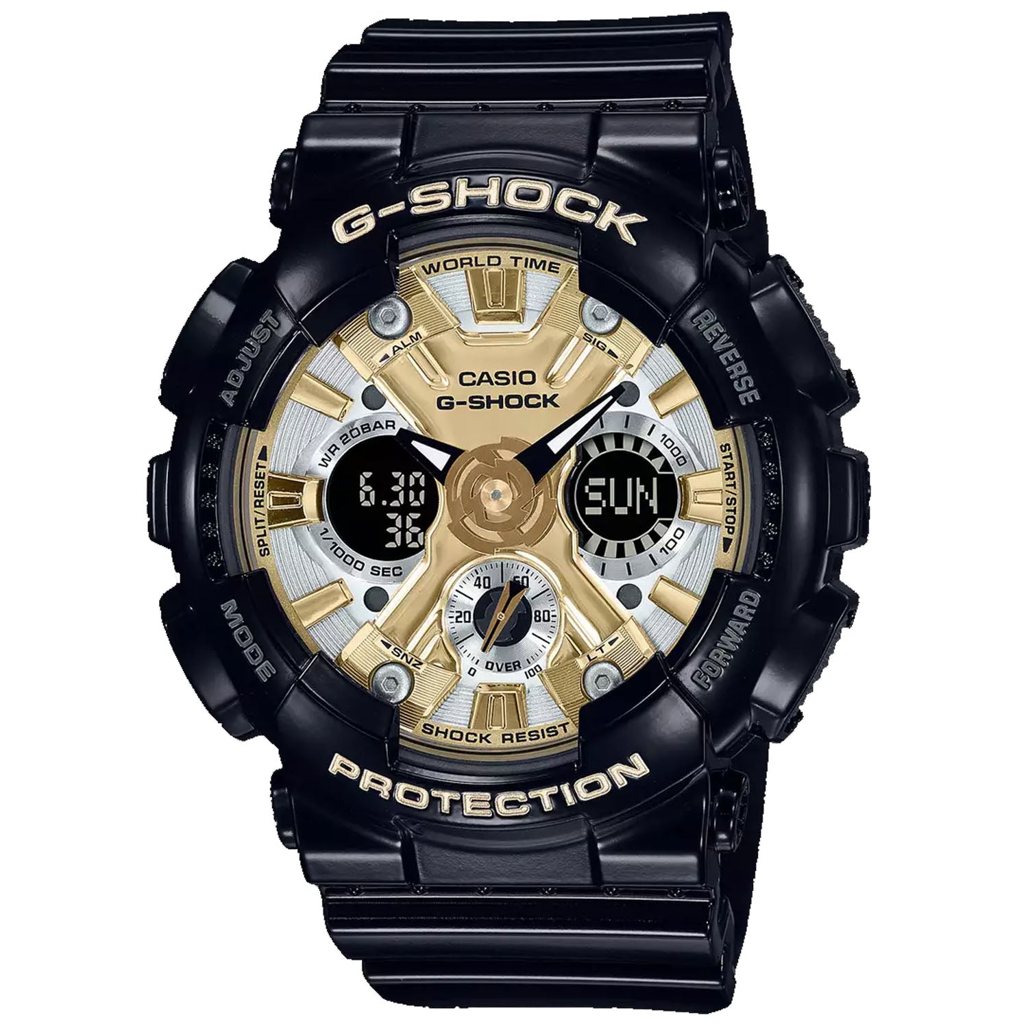 

Женские аналоговые часы Casio G-Shock с черным циферблатом