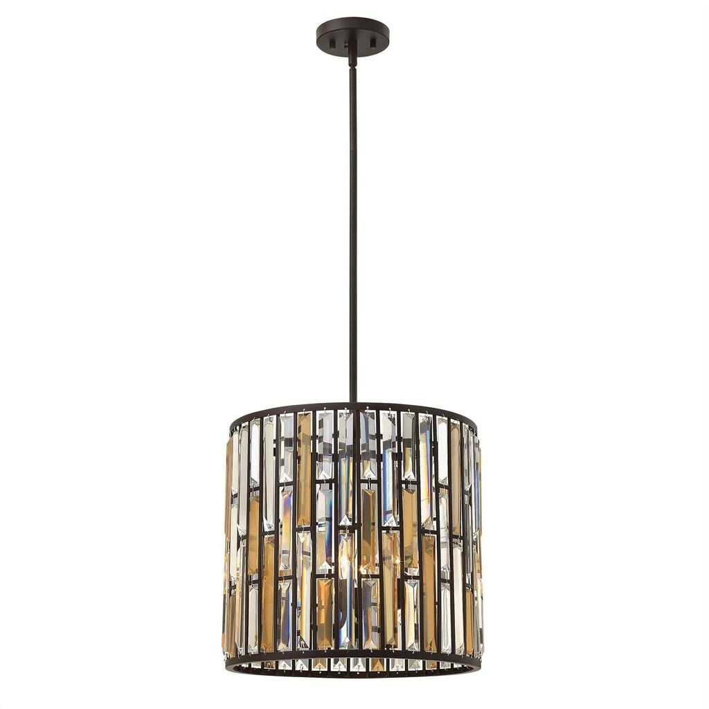 

Подвесной светильник Gemma, бронза и хрусталь, 3 лампочки Elstead Lighting