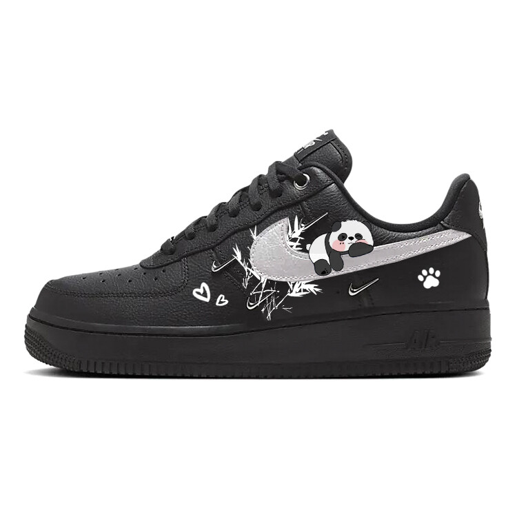 

Кроссовки Nike Air Force 1 Skateboard Shoes Women's Low-Top Black White, Черный, Кроссовки Nike Air Force 1 Skateboard Shoes Women's Low-Top Black White