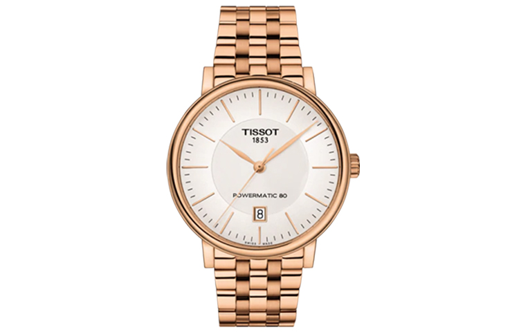 

Мужские часы с автоматическим механическим механизмом TISSOT, белый циферблат 40 мм, корпус из нержавеющей стали, стальной браслет