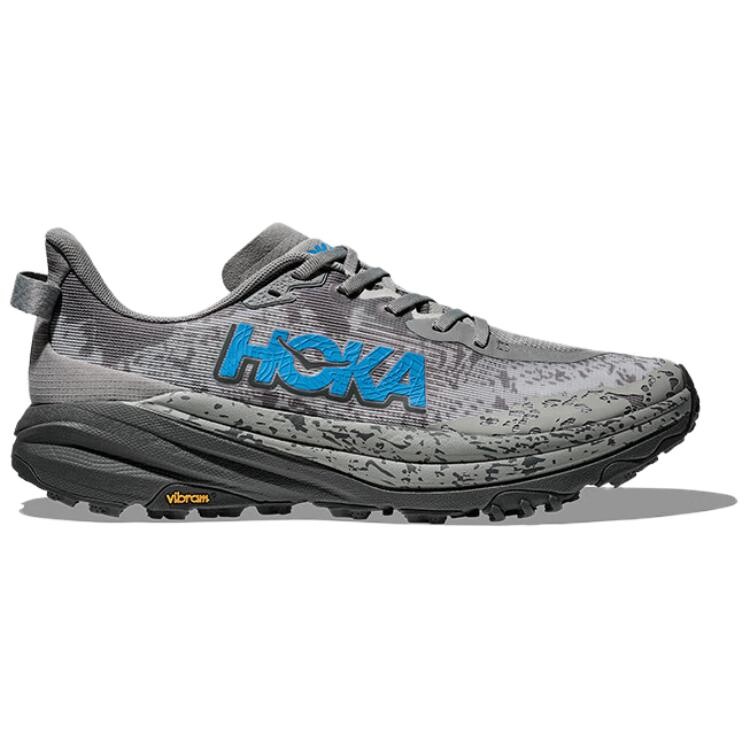 Кроссовки мужские SPEEDGOAT 6 с низким верхом Galactic Grey / Hot Blue Hoka One One — фото 2