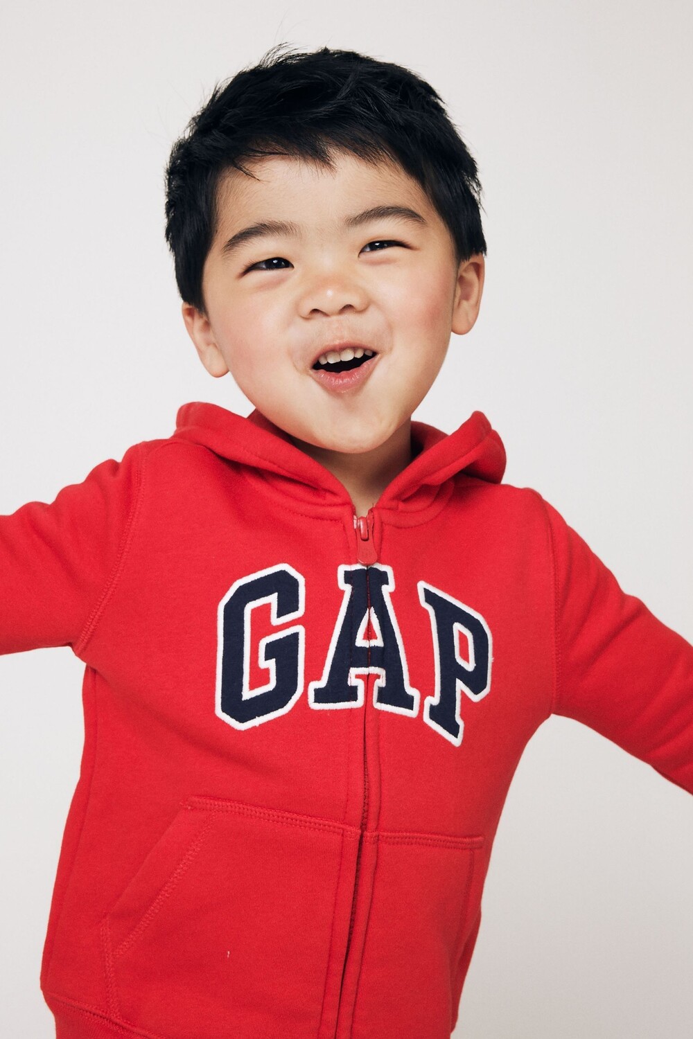 

Толстовка на молнии с логотипом (Детская (5 лет)) Gap, красный