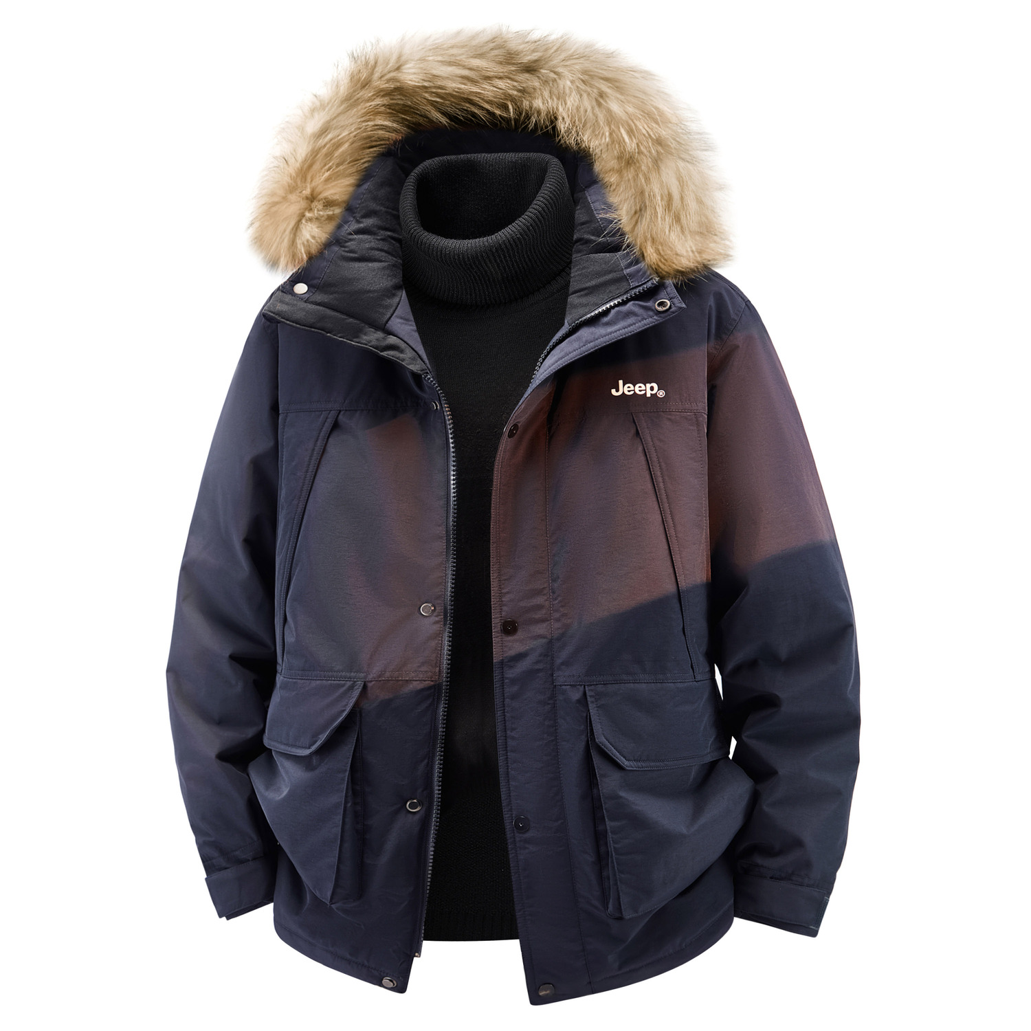 

Куртка пуховая Unisex из коллекции Classic Collection Jeep, темно-синий