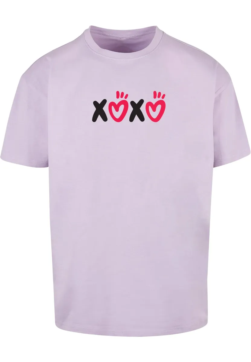 

Футболка Merchcode "Мужская футболка " Merchcode ко Дню святого Валентина — XOXO Heavy Oversized", цвет Lilac