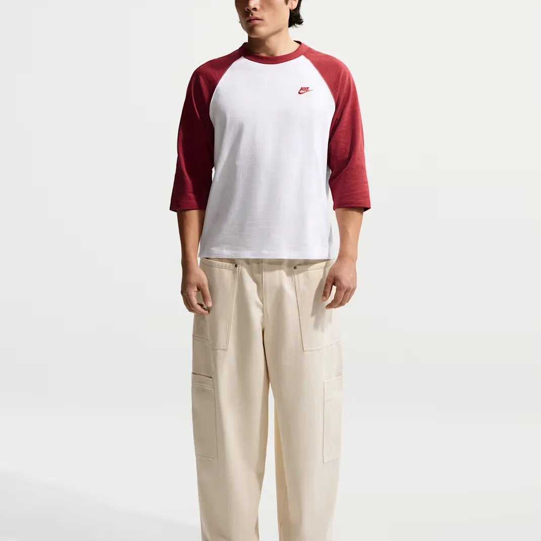 Футболка Club T Shirts Men's Stanford Cardinal/White Team/Stanford Cardinal с круглым вырезом, средней посадки Nike — фото 3