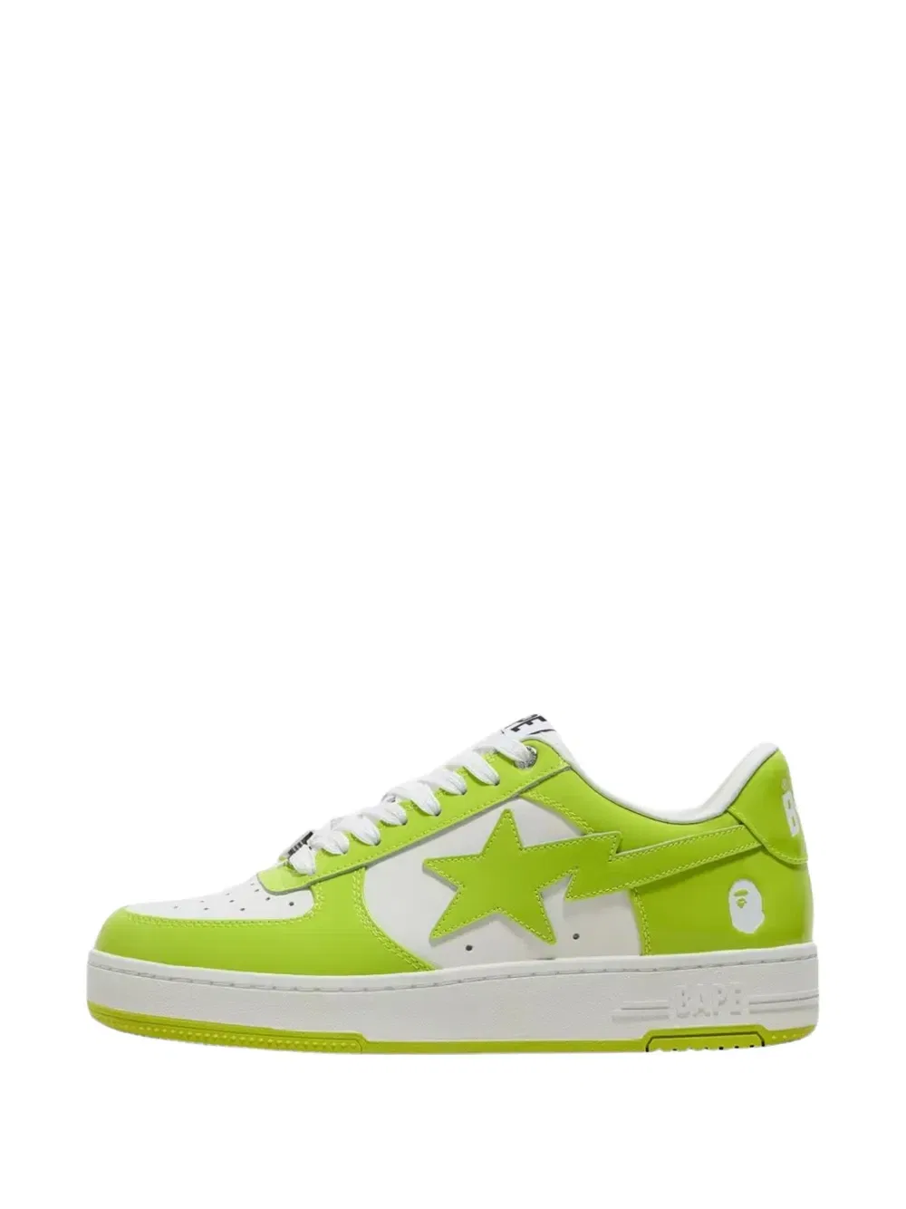 Кожаные кроссовки Bape Sta A Bathing Ape, зеленый — фото 4
