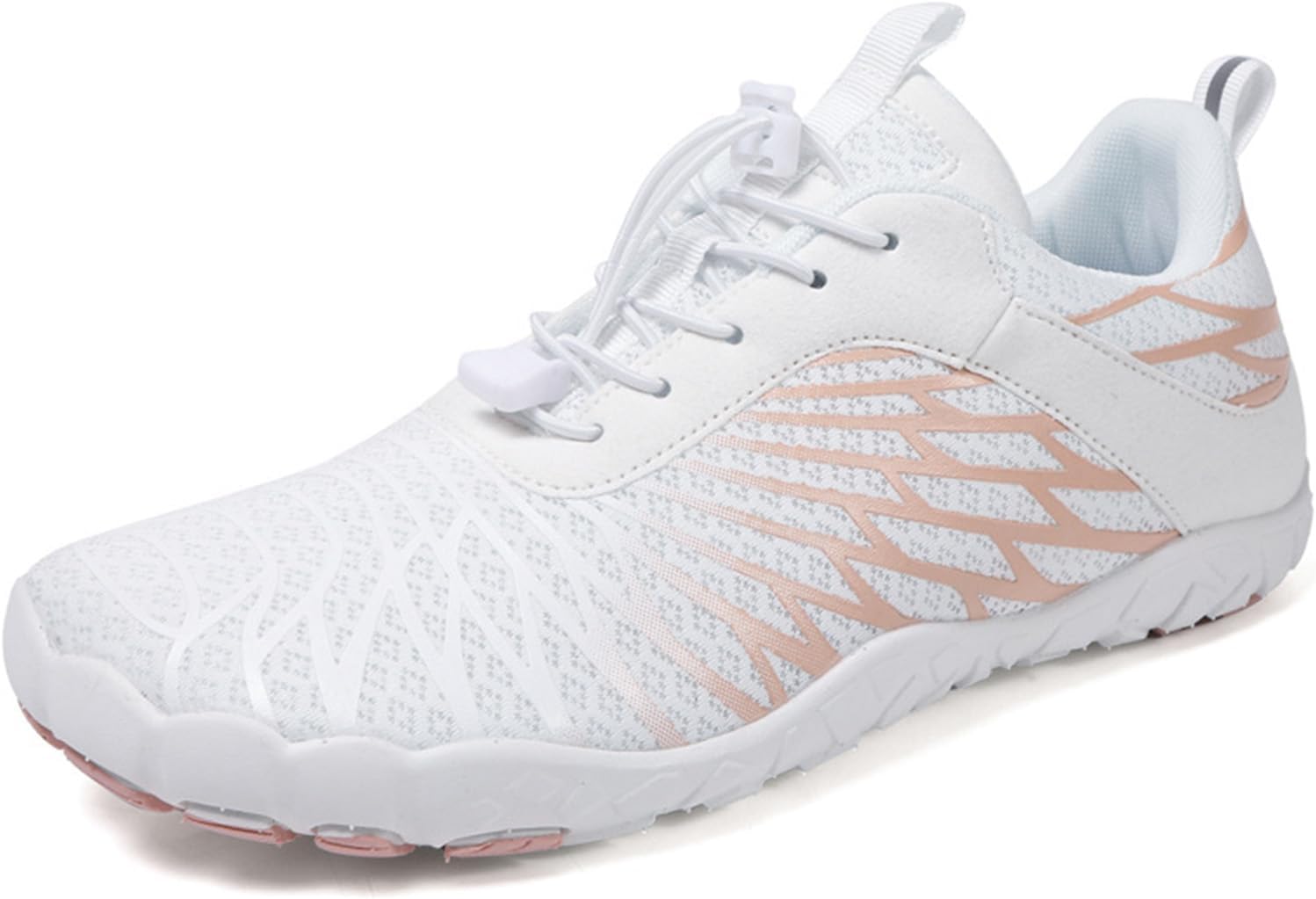 

Ботинки для походов для женщин и мужчин, легкие, дышащие, с противоскользящей подошвой, обувь для спорта, с широкой носочной частью, удобные кроссовки для походов и прогулок, обувь для нейропатии Generic, розовый