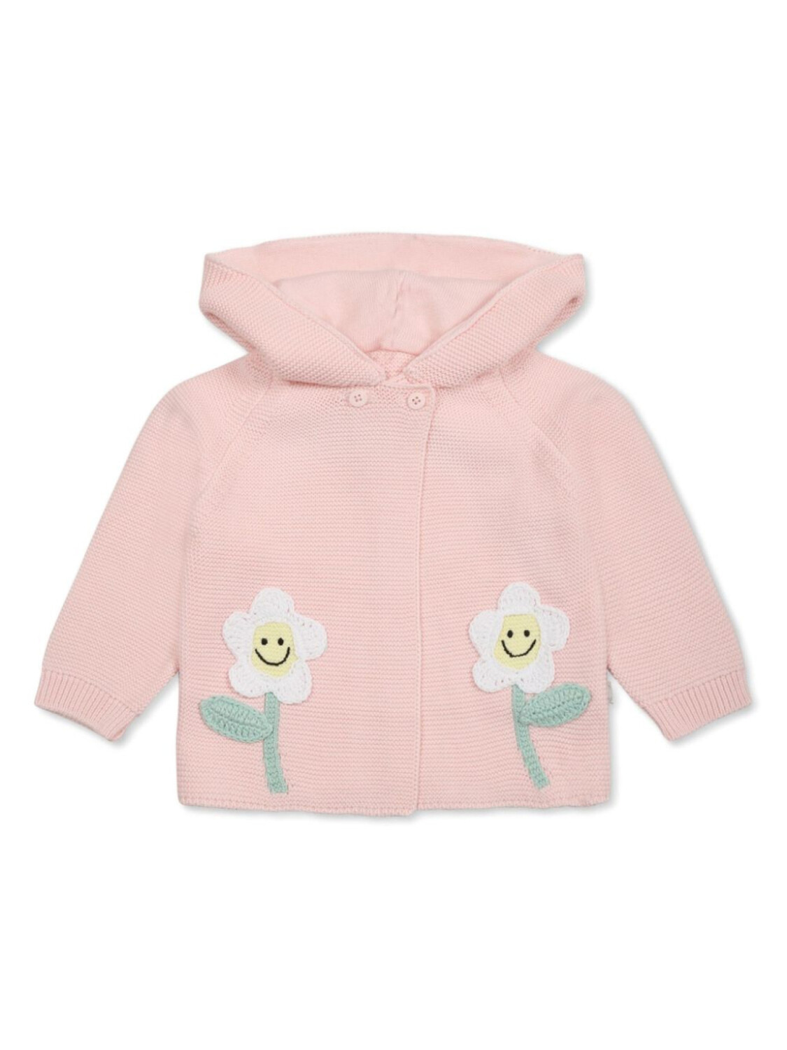 

Stella McCartney Kids трикотажная толстовка с цветочной аппликацией, розовый
