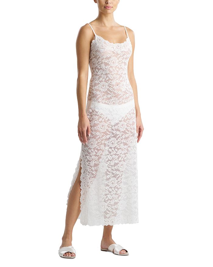 

Элегантное кружевное платье Essential Allover Lace Gown Natori, белый