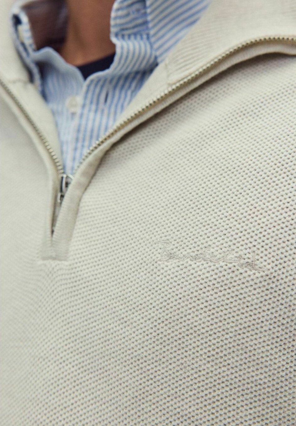 

Джемпер CLEMENT HALF ZIP BONDELID, кремовый