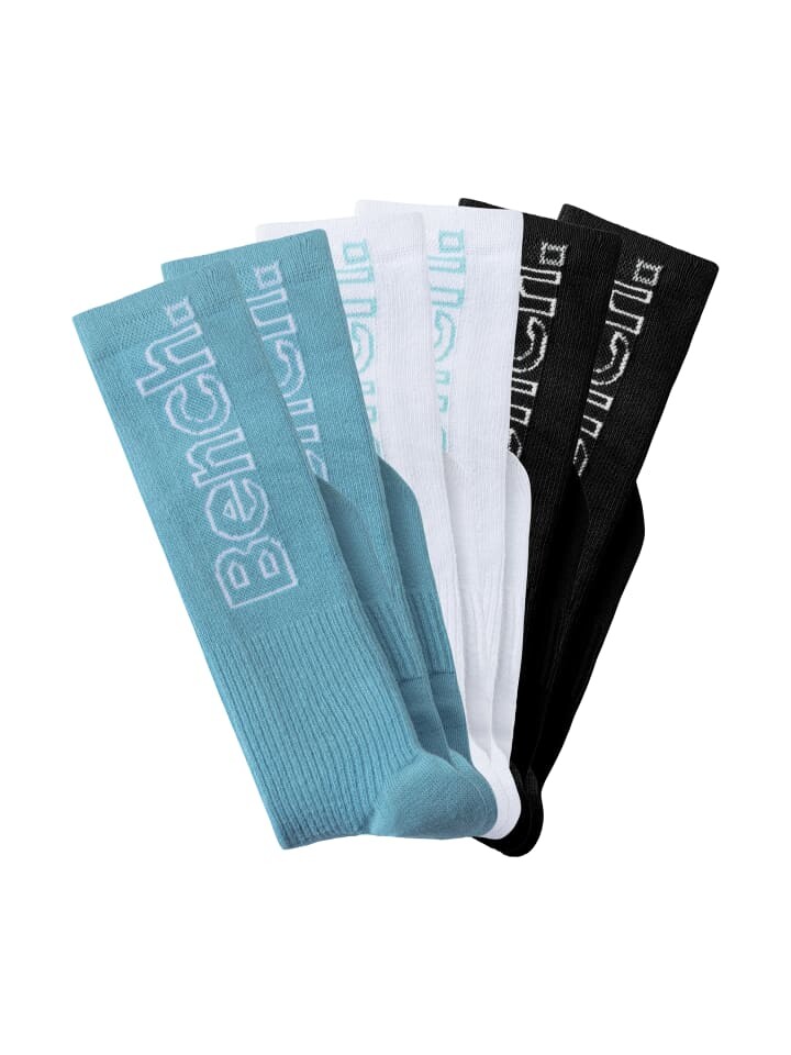 

Носки Bench Kniestrümpfe, цвет 2x türkis, 2x weiß, 2x schwarz