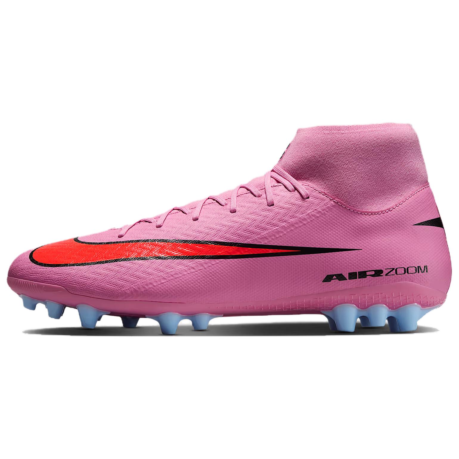 Nike Футбольные бутсы Mercurial Superfly 10 Academy с поддержкой и эластичностью, унисекс, розовые, фиолетовые