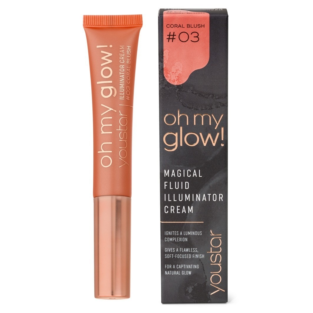 

Хайлайтер oh my glow! illuminator cream Youstar, 03 coral blush, объем 15 мл