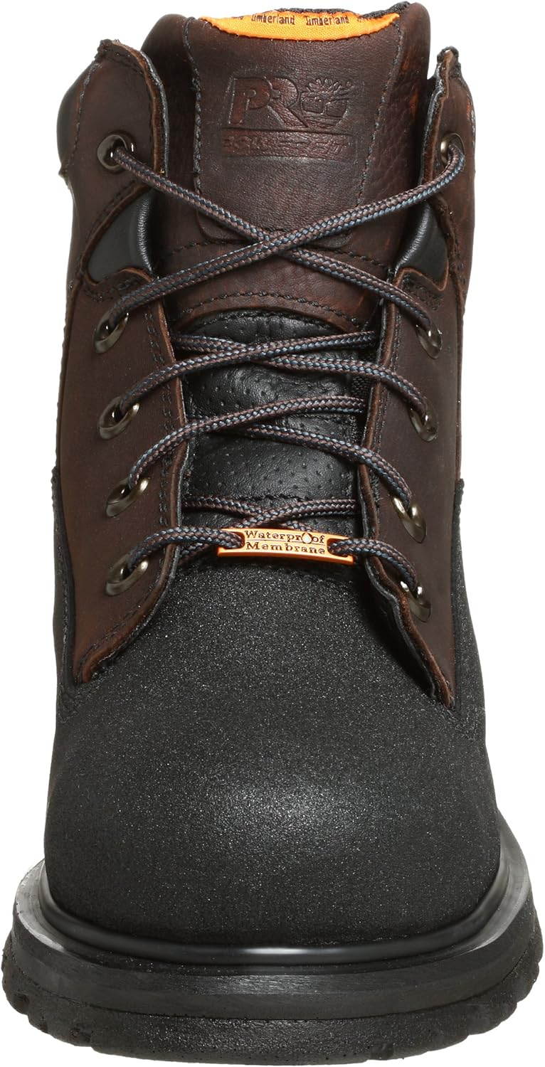 Timberland PRO мужские, Powerwelt 6in Steel Safety Toe Waterproof ботинки, Rancher Brown V1 — фото 2