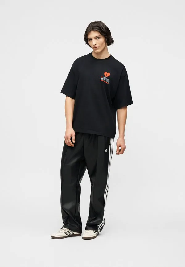 Футболка унисекс с принтом кошки ко дню святого валентина Adidas Originals, Black
