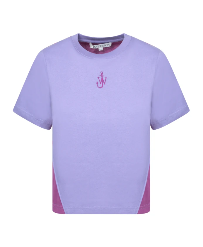

Футболка с вышитым фиолетовым якорем Jw Anderson, фиолетовый