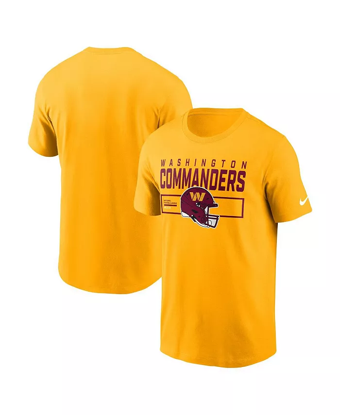 

Мужская золотая футболка Washington Commanders Primetime Helmet Essential Nike