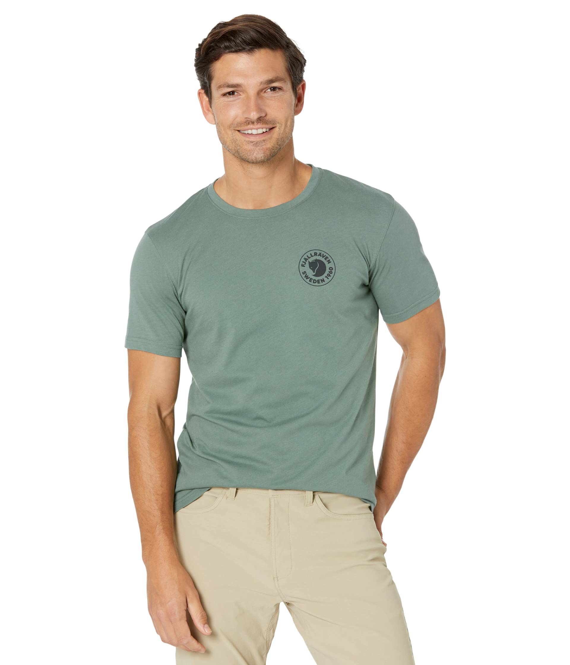 

Футболка Fjällräven 1960 Logo T-Shirt, цвет Patina Green