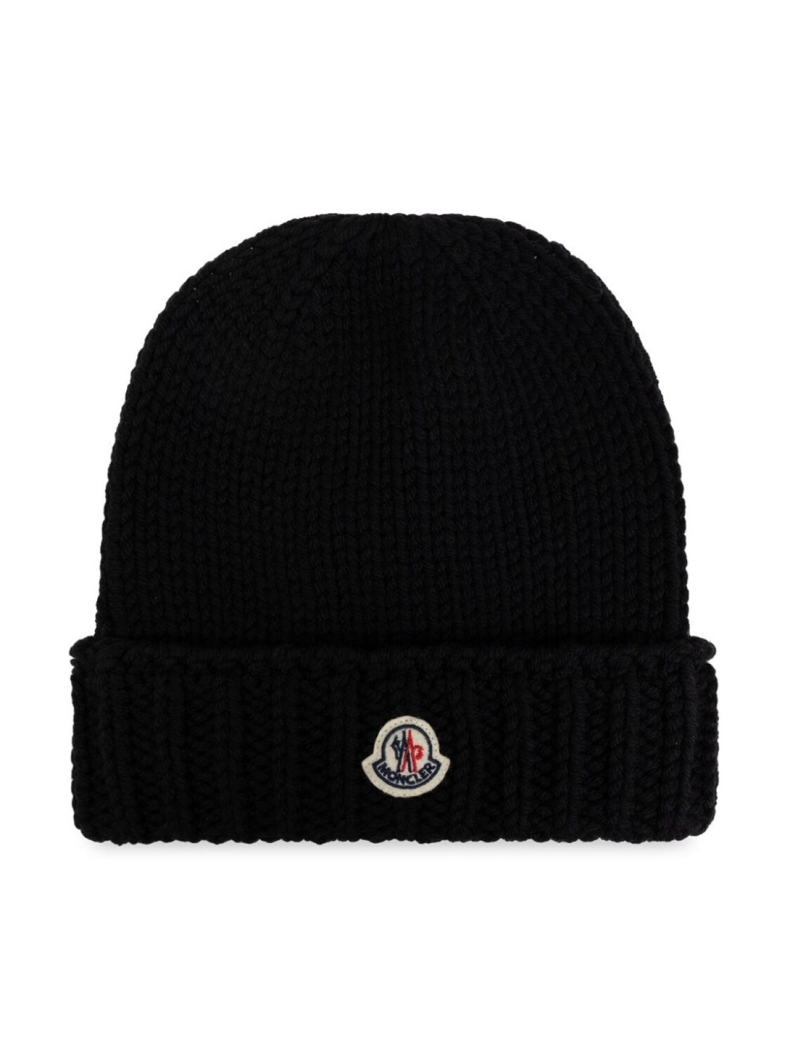 

Moncler Enfant шапка с нашивкой-логотипом, черный