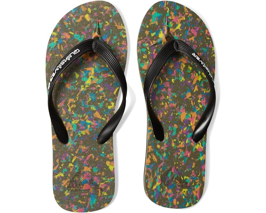 

Сандалии Quiksilver Molokai Recycled, цвет Black/Blue/Black