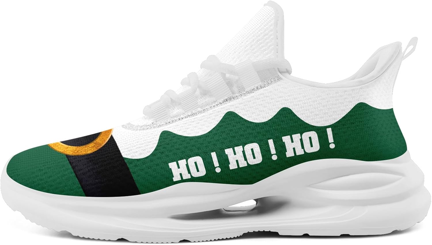 

Рождественские кроссовки для мужчин и женщин, легкие спортивные с сеткой, праздничная обувь для тренировок, зала и тенниса Onegam, белый/черный/зеленый
