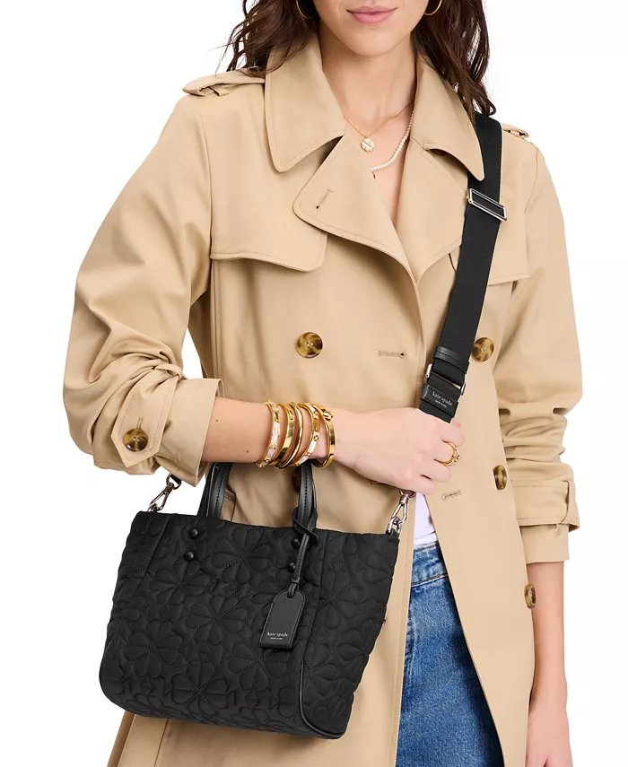 

Тилли Смолл стеганая сумка-тоут kate spade new york, черный