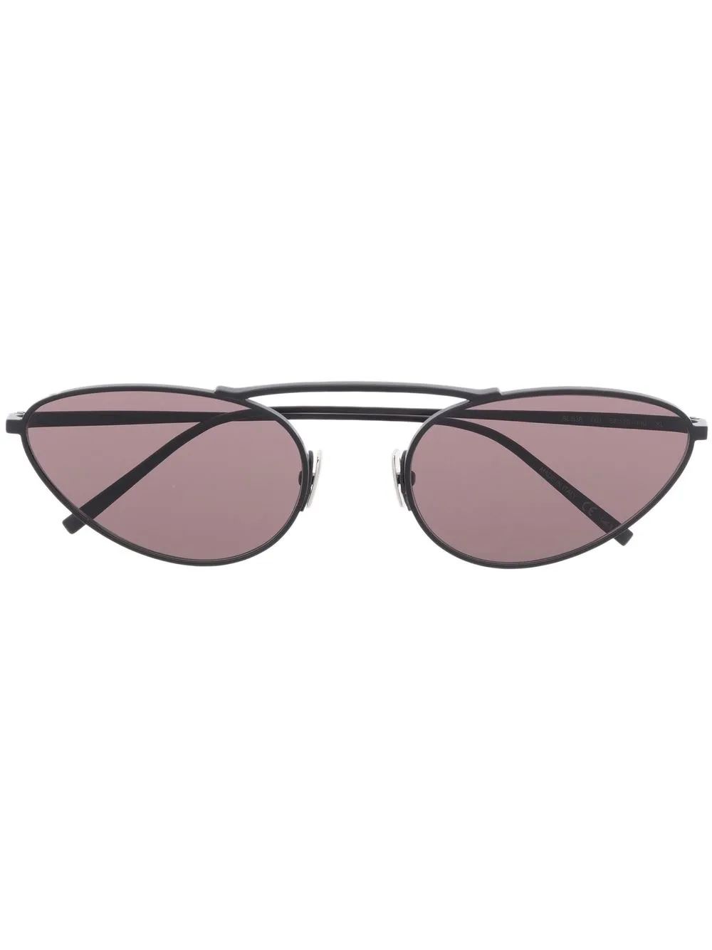 

Солнцезащитные очки в оправе 'кошачий глаз' Saint Laurent Eyewear, черный