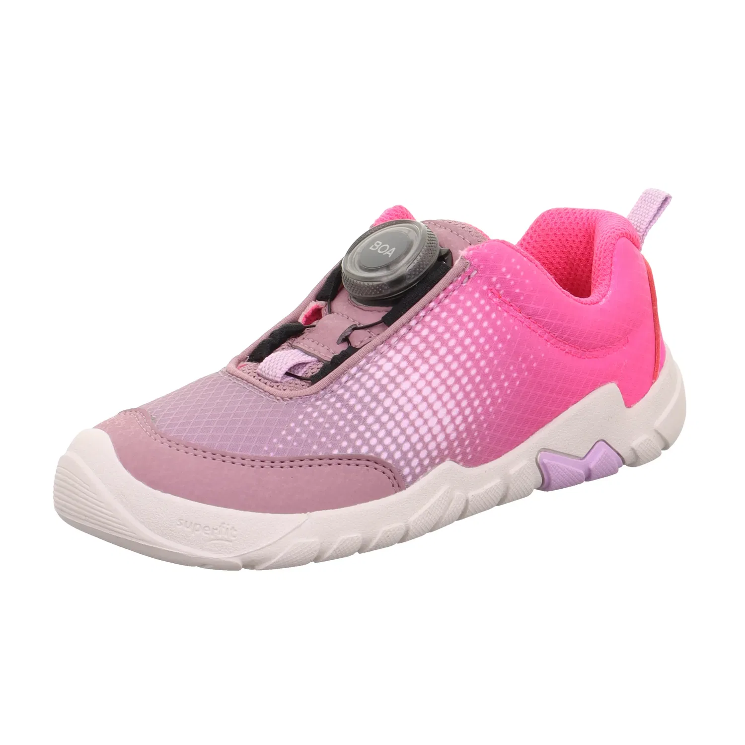 Кроссовки низкие, barfußschuh, Superfit, лиловый/розовый